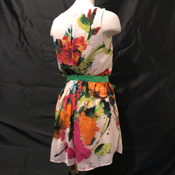Spring dress vibrant colors size M - Picture 3 of 5